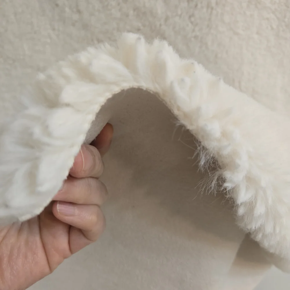 Faux Fur Rectangle Rug, Ivory